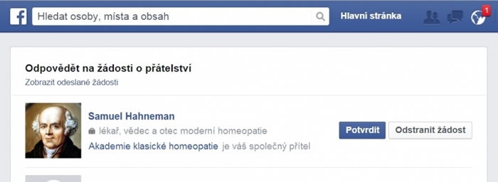 Akademie klasické homeopatie na Facebooku? To se mi líbí!