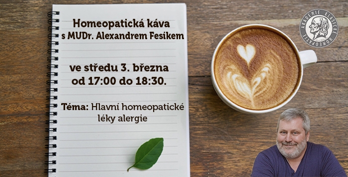 Homeopatická káva - Hlavní homeopatické léky alergie