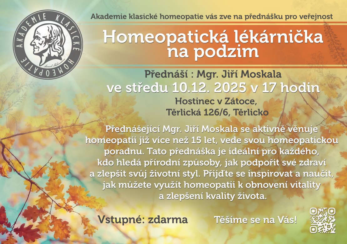 Homeopatická lékárnička na podzim