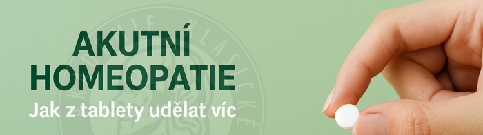 Poslední akce letošního roku  AKUTNÍ HOMEOPATIE: Jak z tablety udělat víc